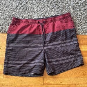 Mens Nautica Swim Striped Shorts Size Large